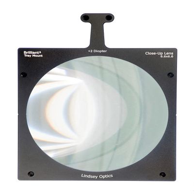 6.6" x 6.6" +2 Diopter Brilliant Tray Mount Close-Up Lens