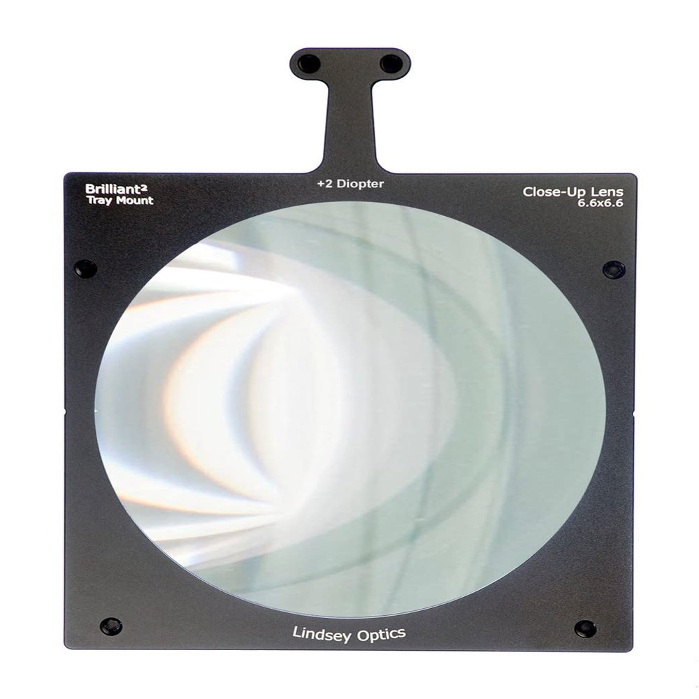6.6" x 6.6" +2 Diopter Brilliant Tray Mount Close-Up Lens