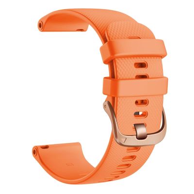 DFAMIN 18mm Replacement Silicone Straps Band for Garmin Vivoactive 4S Watchband Smart Watch Vivomove 3S Venu2S Bracelet Wristbands Belt (Color : Orange, Size : for Garmin Move 3S)