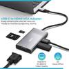 LETLEX Type-C USB C Docking Station - 8 in 1 Dock Station with USB 3.0/SD+TF Card & HDMI/VGA + Headphone Jack 3.5, 4K/30Hz HDMI, Ideal for Disk, Mouse, Keyboard, TV, Phone & More view 3