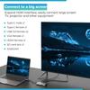 LETLEX Type-C USB C Docking Station - 8 in 1 Dock Station with USB 3.0/SD+TF Card & HDMI/VGA + Headphone Jack 3.5, 4K/30Hz HDMI, Ideal for Disk, Mouse, Keyboard, TV, Phone & More view 4