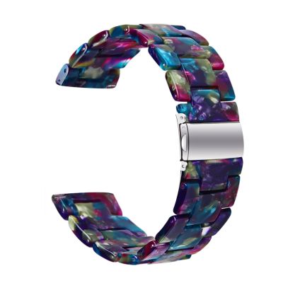 COOVS 20mm Resin Strap Watch Band for Garmin Venu Sq Vivoactive 3/Vivomove HR/Forerunner 645 245 Smartwatch Bracelet (Color : QZ, Size : for Vivomove HR)