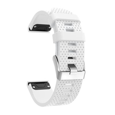 COOVS Replacement Soft Silicone Quick Release Watchband Strap for Garmin Fenix 7S 5S GPS Watch (Color : White, Size : Fenix 7S)