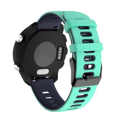 COOVS Silicone Watchband for Garmin Forerunner 245 245M 645 Watch Strap Wristband for Garmin Vivoactive 3 Watchband (Color : Teal, Size : Forerunner 245 245M)
