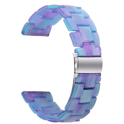 COOVS 20mm Resin Strap Watch Band for Garmin Venu Sq Vivoactive 3/Vivomove HR/Forerunner 645 245 Smartwatch Bracelet (Color : HS, Size : Forerunner 245 645)