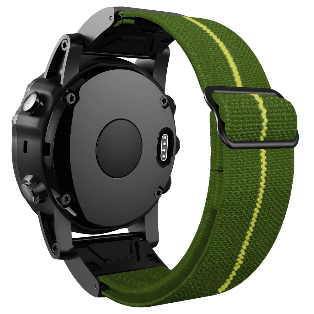 NEYENS Smart Watch Nylon Elastic Loop Straps For Garmin Fenix 7 7X 5XPlus 6XPro/MK2i 3HR Replacement WatchBands Wristband Bracelet 26mm (Color : Army Green, Size : 26mm D2 MK1 MK2i)