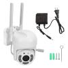 Jectse Security Camera Outdoor, 5G Dual Band 360 View Camera Outdoor Security Cameras with Motion Detection, Alarm, 2 Way Talk view 1