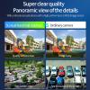 Jectse Security Camera Outdoor, 5G Dual Band 360 View Camera Outdoor Security Cameras with Motion Detection, Alarm, 2 Way Talk view 3