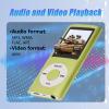 MP3 Player, Portable Lossless Sound Slim MP3 Music Player with Earphone, 1.8 Inch LCD Screen Digital Music Player, Memory Card Not Included (Green) view 2