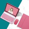 AnMengXinLing Keyboard Case for iPad mini 5 with Mouse, Detachable Wireless Bluetooth Keyboard Pencil Holder Slim Leather Smart Cover for iPad mini 5th Gen 2019,New Pink view 2
