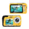 Digital Camera, 10ft Underwater Cameras Full HD 4K 56MP Video Recorder Selfie Dual Screens with 18X Digital Zoom, Flashlight, for Snorkeling, Surfing, Swimming view 1