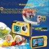 Digital Camera, 10ft Underwater Cameras Full HD 4K 56MP Video Recorder Selfie Dual Screens with 18X Digital Zoom, Flashlight, for Snorkeling, Surfing, Swimming view 3
