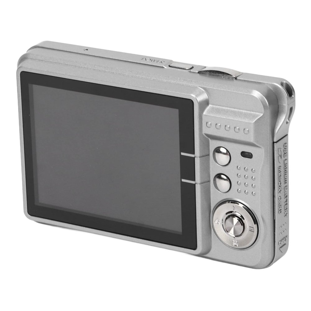 Compact Camera, 4K LCD 2.7 Inch Digital Camera, Internal Filling for Shooting (Silver)