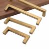 HWASH Cabinet Handle, Square Furniture Door Knob and Knob Dresser Handle Gold Brass Kitchen Cabinet Handle 50-268mm (Color : 50mm) view 1