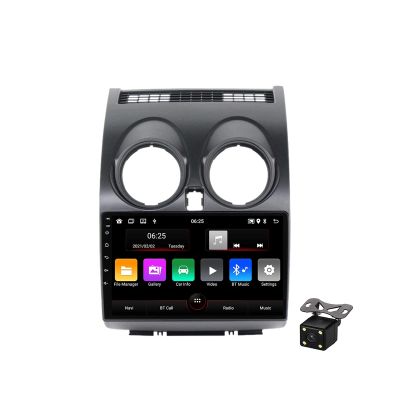 Fructar Car Stereo Multimedia MP5 Player for Nissan Qashqai J10 2006-2013 with Backup Camera FM Car Radio Support 4G/WiFi/Bluetooth/GPS Navigation/Steering Wheel Control/USB/Carplay,M100s 1g+16g