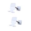 Mikikit 2pcs Adjustable Phone Holder Wall-Mounted Multi-Function Mobile Phone Stand for Bathroom and Kitchen Strong Adhesive Space-Saving Design Suitable for All Smartphones view 1