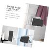 Mikikit 2pcs Adjustable Phone Holder Wall-Mounted Multi-Function Mobile Phone Stand for Bathroom and Kitchen Strong Adhesive Space-Saving Design Suitable for All Smartphones view 3