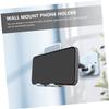 Mikikit 2pcs Adjustable Phone Holder Wall-Mounted Multi-Function Mobile Phone Stand for Bathroom and Kitchen Strong Adhesive Space-Saving Design Suitable for All Smartphones view 4