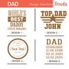 Froolu Personalizable for Dad - Wooden Docking Station Men, Nightstand Organizer Bundle w/ #1 Dad Leather Wallet & Knife - Charging Station, Cell Phone, Tablet Stand view 2