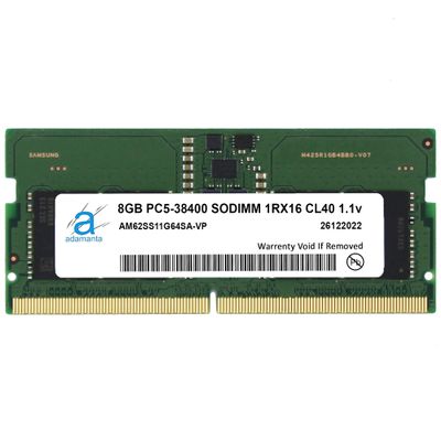 Adamanta 8GB (1x8GB) Compatible with Dell XPS 9520 DDR5 4800MHz PC5-38400 SODIMM 1Rx16 CL40 1.1v 262 Pin Laptop Notebook Memory Module Upgrade RAM