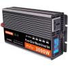 750w/1500 W/2000 W/2500 W/3000 W Peak 1500W/3000 W/4000 W/5000 W/6000 W Pure Sine Wave Power Inverter DC 12V to 240V AC Car Vehicle with LCD Display,Dual AC outlets,12v-3000W view 1
