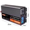 750w/1500 W/2000 W/2500 W/3000 W Peak 1500W/3000 W/4000 W/5000 W/6000 W Pure Sine Wave Power Inverter DC 12V to 240V AC Car Vehicle with LCD Display,Dual AC outlets,12v-3000W view 2