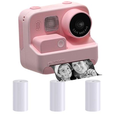 FXNFXLA Kids Instant Camera for 3-12 Years Old, 2.0 Inch Screen 1080P Instant Print Digital Camera with Print Paper, Christmas Birthday Gifts for Boys Girls(Color:B)