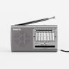 XHDATA D219 Portable AM FM Shortwave Radio Battery Operated Small Great Reception Radio with Good Sound,Earphone Jack for Elder,Home,Child [Silver] view 1