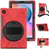 AdirMi Case for Samsung Galaxy Tab S6 Lite 10.4" 2020/2022 (SM-P610/ P615/ P613/ P619), Military Grade Shockproof Case with 360 Rotate Hand Strap/Stand & Shoulder Strap & S Pen Holder,Green view 1