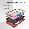 AdirMi Case for Samsung Galaxy Tab S6 Lite 10.4" 2020/2022 (SM-P610/ P615/ P613/ P619), Military Grade Shockproof Case with 360 Rotate Hand Strap/Stand & Shoulder Strap & S Pen Holder,Green view 3