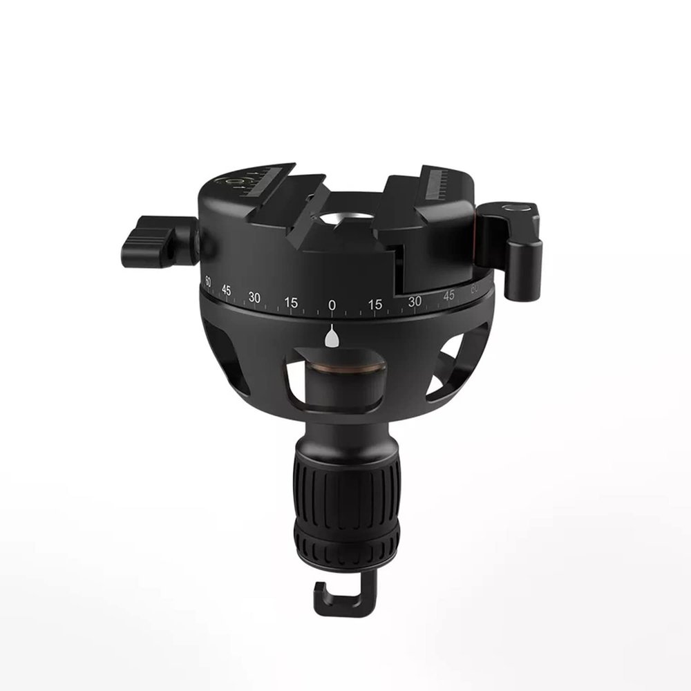 OBO HP-02 Universal Lever Lock Ball Bowl Holder with Quick Release Arca & Picatinny Interface Clamp for 75MM Heavy Duty Tripod