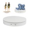 DOZPAL 35cm Rotating Display Stand 360 Degrees Motorized Turntable Display Stand for Photography Video Shooting Props Jewelry, 80kg/170pounds Loading,White view 1