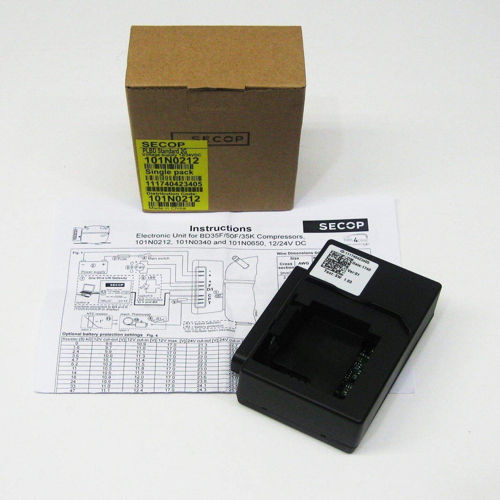 101N0212 BD35F and BD50F for Secop Electronic Controller Mobile DC Compressors