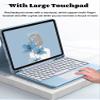 AnMengXinLing Keyboard Case for iPad mini 7 (A17 Pro)/Mini 6-Touchpad Detachable Keyboard with Pencil Holder -Slim Leather Folio Smart Cover for iPad mini 7th/Mini 6th Generation 8.3inch, (New Pink) view 2