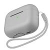 Benbenjaytek for AirPods Pro 2 Case, AirPods Pro 2nd Generation[2022] Protective Shockproof Soft Silicone Headphone Cover with Hand Strap, Support Wireless Charging [Front LED Visible] (Gray) view 1