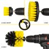 Drill Brush Attachment Set - 4 Piece Cleaning Kit for Bathroom Surfaces, Grout, Floor, Tub, Shower, Tile, Kitchen and Car - Electric Multi-Purpose Scrubber view 2