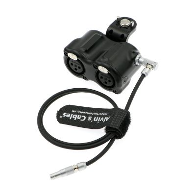 Alvins Cables RED DSMC3 5 Pin to Dual XLR Adapter for RED V-Raptor| ARRI Alexa| Z-CAM-E2 Camera, 5 Pin Male to Two XLR 3 Pin Female Audio Breakout Box