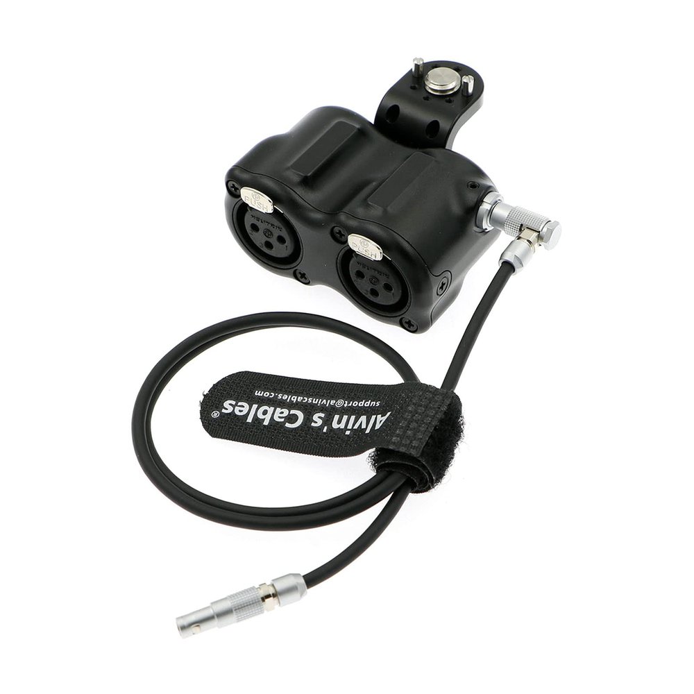 Alvins Cables RED DSMC3 5 Pin to Dual XLR Adapter for RED V-Raptor| ARRI Alexa| Z-CAM-E2 Camera, 5 Pin Male to Two XLR 3 Pin Female Audio Breakout Box