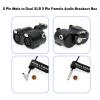 Alvins Cables RED DSMC3 5 Pin to Dual XLR Adapter for RED V-Raptor| ARRI Alexa| Z-CAM-E2 Camera, 5 Pin Male to Two XLR 3 Pin Female Audio Breakout Box view 2