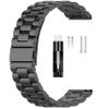 FitTurn Bands Compatible with Wahoo ELEMNT Rival Metal Stainless Steel Watch Band Replacement Classic Durable Solid Link Accessory Buckle Metal Strap Wrist Band for Wahoo ELEMNT Rival Running/Multisport GPS Smartwatch (Black) view 1