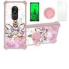 jioeuinly Revvlry Case Compatible with T-Mobile Revvlry Phone Case Cover [with Tempered Glass Screen Protector][Hard PC + Soft Silicone][Ring Support] [Gold Glitter+Luminous] JSF-JJS view 1