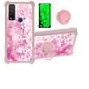 jioeuinly Case for TCL 20 A 20a Case Compatible with TCL 20 Ax 20ax 5g Phone Case Cover [with Tempered Glass Screen Protector][Hard PC + Soft Silicone][Ring Support] [Luminous Effect] YGF-MH view 1