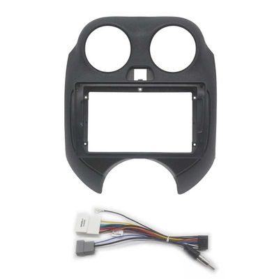 9 inch Car Fascia Panel for for Nissan Micra/March 2010-17 Stereo Frame Harness