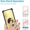Jitterbug Smart 3 Case Compatible with Lively Smart Phone Case Cover [with Tempered Glass Screen Protector][Hard PC + Soft Silicone][Ring Support] [Golden Reflect Light] DJH-YHY view 3