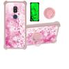 jioeuinly ATT Motivate 2 Case Compatible with ATT Motivate 2 Phone Case Cover [with Tempered Glass Screen Protector][Hard PC + Soft Silicone][Ring Support] [Luminous Effect] YGF-MH view 1
