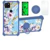 jioeuinly Revvl 4 Case Compatible with T-Mobile Revvl 4 Phone Case Cover [with Tempered Glass Screen Protector][Hard PC + Soft Silicone][Ring Support] [Gold Glitter+Luminous] JSL-SZH view 1
