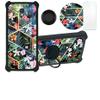 jioeuinly Case for Sharp Rouvo V Case Compatible with Sharp Rouvo V Phone Case Cover [with Tempered Glass Screen Protector][Hard PC + Soft Silicone][Ring Support] [Colorful Reflect Light] IMDH-LVH view 1