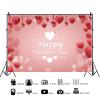 12x10ft Pink Valentine's Day Backdrops,Pink Love Heart Glitter Sequin Bokeh Happy Valentine's Day Photography Background for Newborn Bridal Shower Birthday Party Banner Decoration view 2