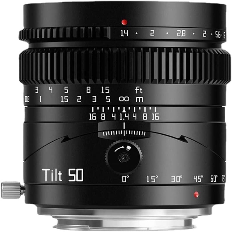 TTARTISAN 50mm F1.4 Manual Tilt Lens for Mirrorless Fuji X-A2 X-A3 X-A5 X-A7 X-M1 X-M2 X-H1X-T1X-T10X-T2 X-T20 X-T3 X-T4 X-T5 X-T100 X-T200 X-T30 X-PR01 X-PR02 X-PR03