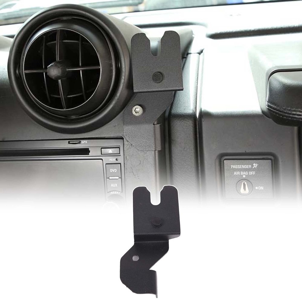 Qiosreui Car Radio Mount Holder, Dashboard Air Vent Radio Holder, Walkie-Talkie Mount Bracket Stand Organizer for Hummer H2 2003-2007 (Right Side)